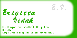 brigitta vidak business card